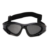 Óculos De Proteção Tático Telado Metal - Airsoft Paintball Cor Preto