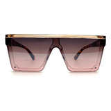 Óculos De Sol Grande Premium Maya Cooper Tendência Quadrado Espelhado + Case