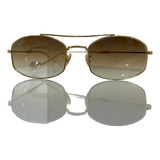 Óculos De Sol Marca Ray Ban Modelo 3719 Dourado 