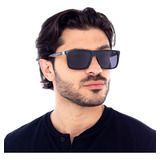 Oculos De Sol Masculino Espelhado Quadrado Polarizado Uv400