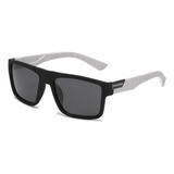 Óculos De Sol Masculino Polarizado Quadrado Grande Branco