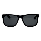 Óculos De Sol Masculino Quadrado Com Proteção Uv400 Preto + Case