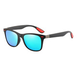 Óculos De Sol Masculinos Polarizados Escuro Azul Proteção Uv