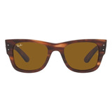 Óculos De Sol Mega Wayfarer Havana Ray-ban Rb0840s95433 Marrons