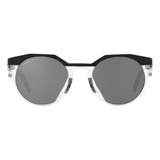 Óculos De Sol Oakley Black Hstn Cor Da Lente: Cinza, Cor Da Haste, Branco, Design Redondo