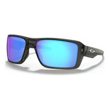 Óculos De Sol Oakley Double Edge Prizm Sapphire Polarizado Cor Da Armação Cinza