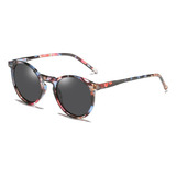 Óculos De Sol Óculos Escuros Feminino Redondo Uv400 Florido