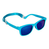 Óculos De Sol Para Bebês Azul Com Alça Ajustável Buba Desenho Liso