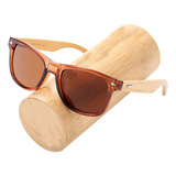 Óculos De Sol Polarizados Pinkman Bambu Madeira Bambu Armação De Acetato, Lente Marrom / Marrom De Policarbonato