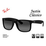 Oculos De Sol Quadrado Modelo Justin Ray Ban Original Com Nf