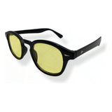 Óculos De Sol Quadrado Transparente Vintage Tartaruga Preto Cor Da Lente Amarelo Desenho Redondo