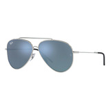 Óculos De Sol Ray-ban Aviator Reverse Silver Mirrored Silver - L