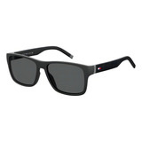 Óculos De Sol Tommy Hilfiger Th 1718/s - 56 Preto Cor Da Lente Cinza