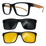 Oculos Hb Switch 0339 Com 2 Clipons Solar Polarizado