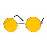 Óculos Hippie John Lennon Anos 70 Fantasia Carnaval (053) Cor Laranja