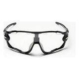 Óculos Lukesports Esportivo Ciclismo Mtb Polarizado Unissex Armação Preto Lente Transparente