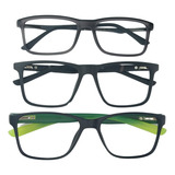 Óculos Masculino Armação + Lentes Anti Reflexo Com Seu Grau