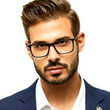 Óculos Masculino Fino Gamer Lente Anti Luz Azul Leitura Luxo