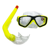 Óculos Mergulho Snorkel Infantil Juvenil Silicone Natação