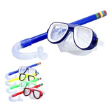 Óculos Mergulho Snorkel Premium Infantil Silicone Natação