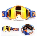 Oculos Motocross Downhill Ski Similar 100% Racecrafte Cor Da Armação Laranja Cor Da Lente Dourado