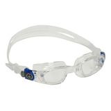Óculos Natação Aqua Sphere Mako Cor Transparente E Azul/ Lente Transparente