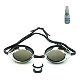 Óculos Natação Espelhado Hammerhead Olympic Mirror + Cor Preto