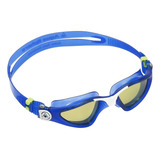 Óculos Natação Kayenne Lente Polarizada Verde Aqua Sphere Cor Azul/branco