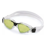 Óculos Natação Polarizado Aqua Sphere Kayenne Profissional Cor Transparente Com Preto/ Lente Polarizada Verde