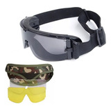 Óculos Proteção Tático Militar Airsoft Com 3 Lentes X800