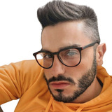 Óculos Sem Grau Transparente Masculino Retro Importado Lindo