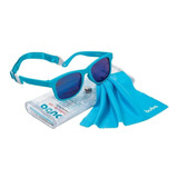Óculos Sol Flexível Infantil Azul 3-36m Alça Ajustável Buba