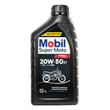 Óleo De Motor Mobil Mineral 20w-50 Para Motos E Quadriciclos De 1 Unidade X 1l
