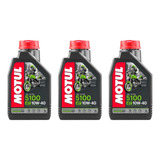 Óleo De Motor Motul Semi-sintético 10w-40 Para Motos E Quadriciclos De 3 Unidades X 1l / 3l