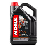 Óleo De Motor Motul Sintético 20w-50 Para Moto/quadriciclo De 1 Unidade X 4l