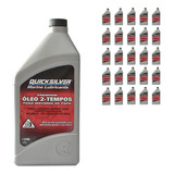 Óleo De Motor Quicksilver 2 Tempos Tc-w3 2 Tempos Para Veículos Náuticos De 24 Unidades X 1l / 24l