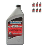 Óleo De Motor Quiksilver 2 Tempos Tc-w3 2 Tempos Para Veículos Náuticos 1 Kit De 6 Unidades X 1l / 1l