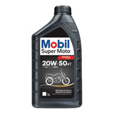 Óleo Lubrificante Motor Mobil Super Moto 4t 20w-50 1 Litro