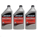 Óleo Tcw3 Quicksilver 2 Tempos Motor De Popa Kit Com 3 Lts