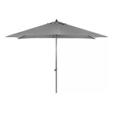 Ombrelone Guarda Sol Central Retangular 3x2m Aço Black Cinza