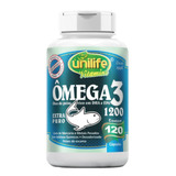 Omega 3 - Óleo De Peixe Desodorizado 120caps 1200mg Unilife