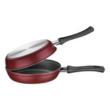 Omeleteira Tramontina Loreto Antiaderente 20cm Vermelha