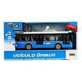 Ônibus Mega City Brinquedo Com Fricção Sons E Luzes Bbr Toys