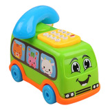 Ônibus Musical Telefone Brinquedo Bebê Educativo Teclas Sons