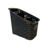 Organizador Multiuso Rattan Plástico Preto 3 Divisões