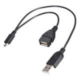Otg Host 1 A 2 Y Divisor Cabo Micro Usb