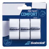 Overgrip Babolat Pro Tacky Comfort Branco (pack Com 3 Un.)