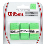 Overgrip Grip Wilson Pro Perforated Verde Cartela Com 03 Uni