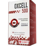 Oxcell 500 Avert 30 Cápsulas Ômega-3 Sup. P/ Cães E Gatos 