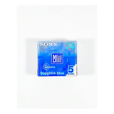 Pack 05 Mini Disc Sony 74 Min Sapphire Blue Color Collection
